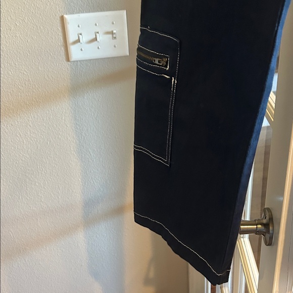 Hot Kiss Navy Wide Leg Jeans - Picture 4 of 12